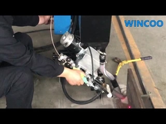 Urządzenie do spawania pachwinowego narożników zbiornika dla płyty dennej zbiornika